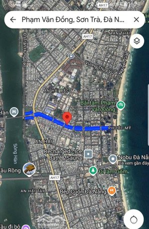 gần biển! bán đất 2 mặt tiền 685m2 - 208,95 tỷ - mt phạm văn đồng - q. sơn trà