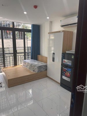 toà chdv quan hoa, 87m2*8t, mt 5.9m, 29 phòng kk, ngõ thông kd, ô tô, đủ pccc, dòng tiền 1.8 tỷ/năm