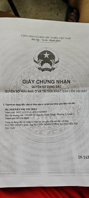 bán nhà riêng trung tâm sg, hẻm xe hơi tại quận 3, đường nguyễn thiện thuật