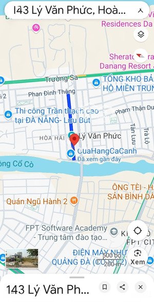chính chủ bán đất vị trí đẹp đầu tư: sát sông cổ cò+ gần biển tân trà, đường lý văn phức