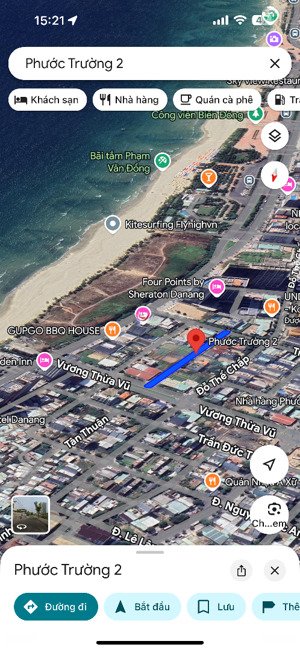 mặt tiền đường phước trường 2, sơn trà. sát biển mỹ khê, công viên biển đông