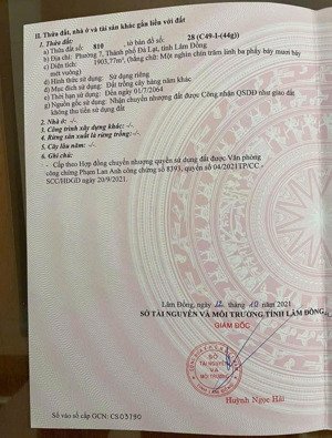 bán lô đất đầu tư giá rẻ nhất khu phường langbiang, đà lạt