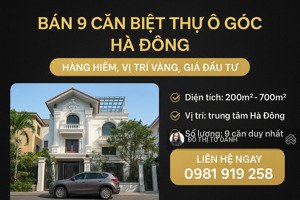 bán biệt thự mặt hồ văn quán ô góc 250m, vị trí kim cương hiếm có tại hà đông_ nhỉnh 70 tỷ