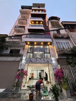 nhà 7.5 tầng cao nhất tư đình - view triệu đô nhìn sang tận bờ hồ - gara để 2 xe 7 chỗ