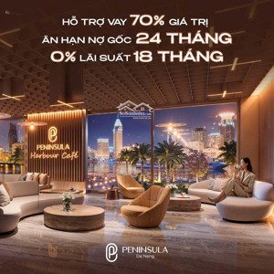 căn khối đế mặt tiền, thông tầng 1 và tầng 2 peninsula đà nẵng-view sông hàn-ht vay 70%-sổ lâu dài