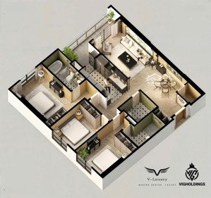 cắt lỗ 500tr bán căn 3 ngủ 3wc 130m2 tầng 16 giá 11,5 tỷ cc viha complex 107 nguyễn tuân 