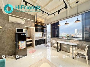 cho thuê chung cư mini duplex ban công - ngay công viên gia định, 55m2, bao đẹp, giá ưu đãi