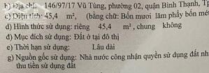 Nhà 3 tầng 3.6x18m 5PN 3WC 146/97/17 Vũ Tùng 5.2 tỷ