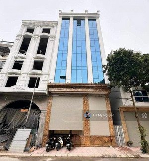 toa nhà xây mới tại phố trung hoà cầu giấy 90m2 6 tầng 1 hầm, mặt tiền rộng, 48tr/th