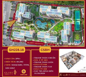 bán căn góc 2pn+, gh2 tầng cao, ban công view bắn pháo hoa, hàng trực tiếp từ cđt lh: 