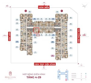 peninsula đà nẵng căn 2pn - trực diện sông - view pháo hoa - vay 70% , lãi suất 0% 24 tháng
