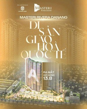 căn hộ masteri rivera đà nẵng, căn 2pn view pháo hoa, chiết khấu lên đến 18% tầng 20