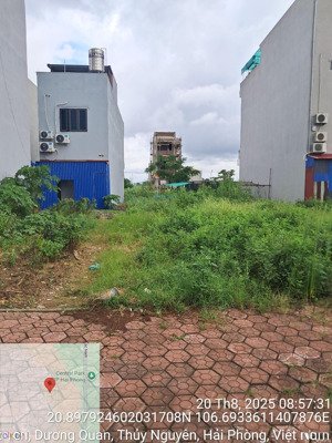 bán đất 60m2 lk11 hướng nam tái định cư áp tràn - dương quan - thủy nguyên - hp| giá 3,65 tỷ