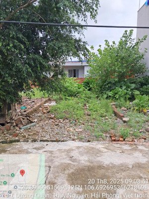 bán lô đất 70,5m2 giá 1,7 tỷ tại bãi cát - dương quan - thủy nguyên | gần kđt bắc sông cấm