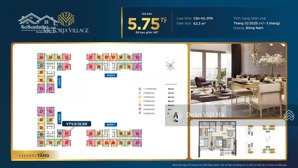 victoria village căn hộ 2pn quận 2, 69.2m² view sông hướng đông nam, giá bán 5.75 tỷ (vat)