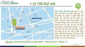 chủ gửi bán căn hộ the park avenue - mặt tiền đường 3/2 q.11, giá bán nhanh 5,2 tỷ. lh: 