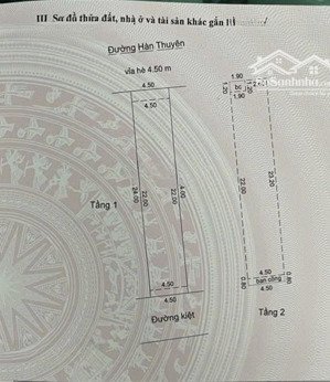 cần bán nhà 2 tầng đường ( 7,5m ) hàn thuyên - tt q. hải châu - dt : 108 m2 - giá tốt