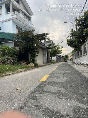 bán 3 lô đất mặt tiền tân hiệp 16, hóc môn, dt: 15.5m x 22m, giá: 3.850 tỷ/ lô