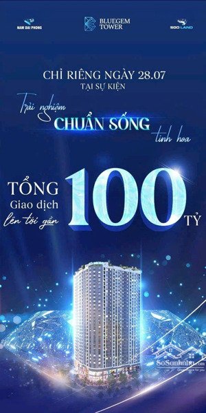 bán căn 3 phòng ngủ siêu rộng, siêu rẻ bluegem chỉ từ 5,1 tỷ