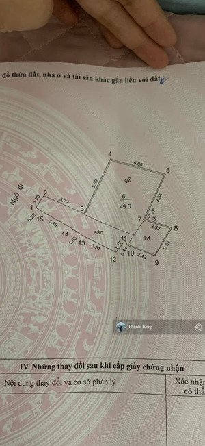 nhà 2t cũ giá hấp dẫn 7 tỷ còn sót lại trong ngõ tôn đức thắng ngõ 3m dt 49,6m mt 1,2m nở hậu