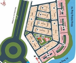 bán đất ngang 7m kdc sông giồng dt 132m2 (7m x 19m ) - giá 22 tỷ - chính bắc - sổ hồng riêng