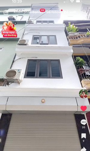 em mặt phố, ngõ thông, ô tô đỗ cửa, kinh doanh, hai thoáng trước sau, dân xây