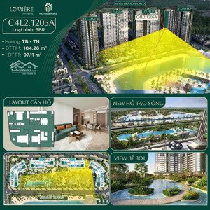 1 tỷ tiền nhà 5 tỷ tiền view - quỹ căn độc quyền dự án lumière spring bay.