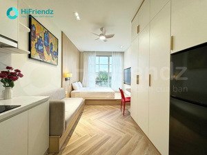 (q2) studio bếp xa giường thiết kế trẻ trung hiện đại - full nội thất - gần cầu sài gòn, ga metro