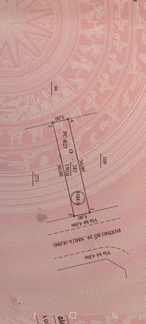 đất đường số 29,tdc phú chánh b, hoà phú, dt: 5x30, thổ cư:100%, đối diện công viên, lh: 