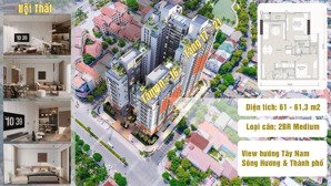 gọi ngay để nhận giỏ hàng của cđt hue heritage căn2pn 61m² tây tứ trạch ban công nhìn ra sông hương