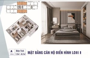 bán căn 3 phòng ngủ tầng cao chung cư ccu hud phước long, nha trang