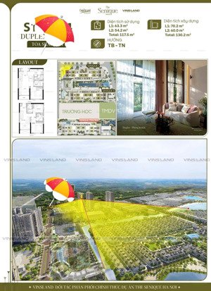 hàng hiếm duplex tầng trung view quảng trường dubai, vốn 10%- thanh toán giãn the senique ha noi