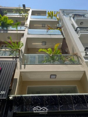 nhà 2 mặt tiền hẻm trước sau hẻm thông 10m__nguyễn văn khối phường 9__4x20m 4 lầu__5pn 6wc=23tr