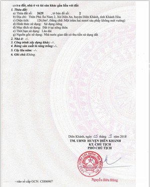 hàng kín đất kdc phú an nam, diên an, diên khánh đường 13m kinh doanh, sẵn sổ hồng