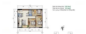 bán cc đẹp tại 282 nguyễn huy tưởng, 70 triệu / m2, 112.4 m2, 3pn, 2wc