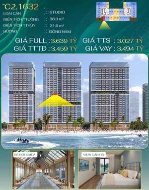 bán c2.1632 view trực diện vịnh di sản. hướng bc đn kí hđ trực tiếp