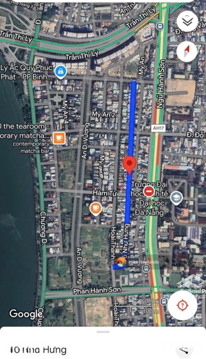 bán lô đất 80m tặng dãy trọ 9p mặt tiền đường võ như hưng gần dương khuê khu mỹ an giá 9,5 tỷ tl