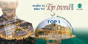 mở bán lk 2_11 dự án bích sơn central point. lô góc 99,5m2 . giá 5 tỷ