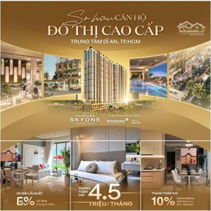 chỉ 200 triệu sở hữu ngay căn hộ dĩ an, trả góp 9,5tr/tháng. lãi suất cố định 5% lên đến 5 năm