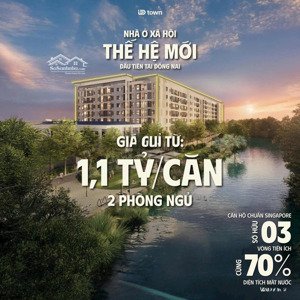 nhà ở xã hội 1.1 tỷ khu coupound cao cấp tt long thành. trả trước 370 triệu góp 6,5 triệu/tháng