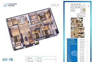 chính chủ cần bán căn 07a - 4pn chung cư bluegem tower, giá 7,5 tỷ bao sang tên