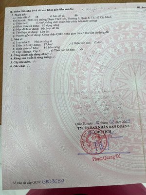 bán nhà 3 tầng hẻm phạm thế hiển xây mới để ở