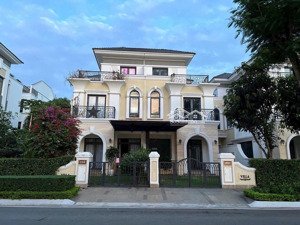 bán bt song lập verosa khang điền, view trực diện công viên trục chính, nhà thô giá tốt nhất