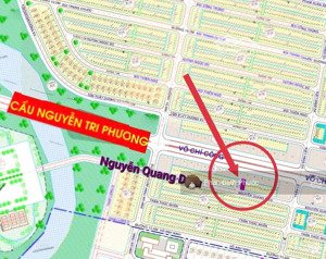 bán đất đường nguyễn quang diêu - hòa xuân, gần cầu ntp