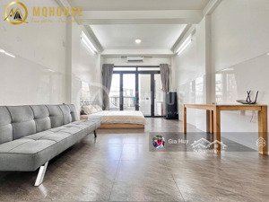 căn hộ studio ban công - thang máy - full nội thất - ko giới hạn người - gần chợ bà chiểu