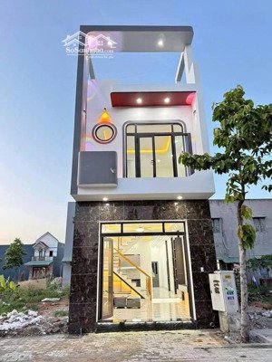 nhà mới xây 1 trệt 1 lầu sổ hồng riêng tân hiệp