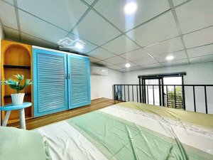 cho thuê căn hộ có gác ở được 4 người, full nội thất, cửa sổ lớn, gần đh uef, hutech, hồng bàng bt