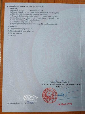 bán đất tại đại phước, 2,8 tỷ, 100m2, pháp lý đầy đủ, giá cực hot!