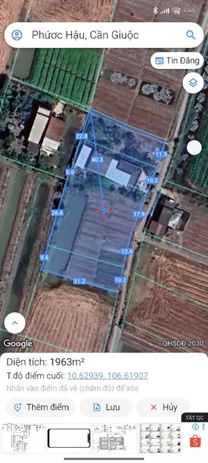 bán đất + nhà tại phước hậu cần giuộc, long an