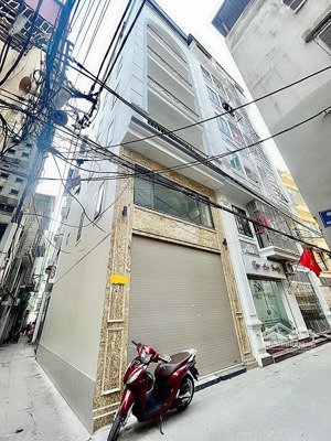 lô góc - nhà mới 8 tầng thang máy - 43m2 - ngõ ô tô kinh doanh - sổ đỏ cc